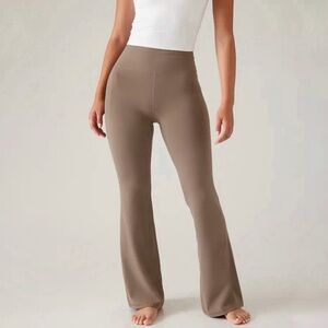 Athleta Salutation Stash Flare Pant Pyrite Wide Leg Athletic Pants